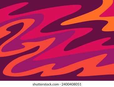 Simple background with colorful gradient wavy lines pattern