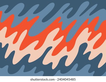Simple background with colorful gradient wavy lines pattern