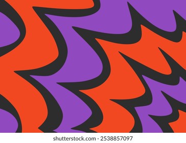 Simple background with colorful gradient wavy lines pattern