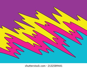 Simple background with colorful waving lines pattern