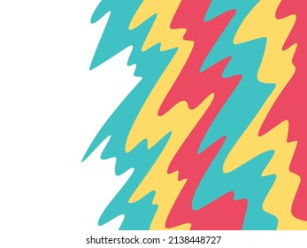 Fondo simple con un patrón de líneas de ondulación coloridas y con un área de espacio de copia