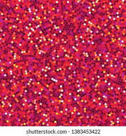 Simple background consisting of small pink, purple, red circles, vector illustration