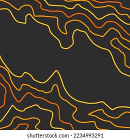 Simple background with contour line pattern and with some copy space area