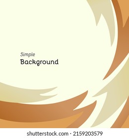 simple background with curved lines of light green and brown color is suitable for your social media box background