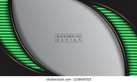simple background with curved shape and green strip