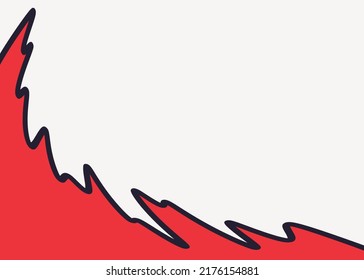 Simple background with cute wavy lines and with some copy space area