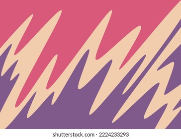 Simple background with cute wavy lines pattern