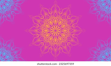 fondo sencillo, adorno decorativo de mandala