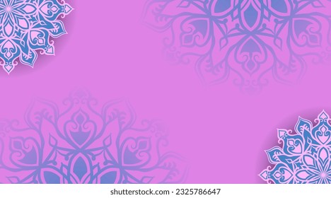 simple background, decorative mandala ornament