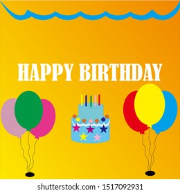 Simple background design for birthday party