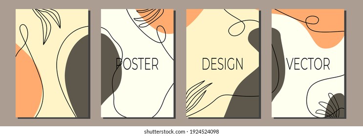 Simple background design with cool color composition. Liquid style cover blank page set.