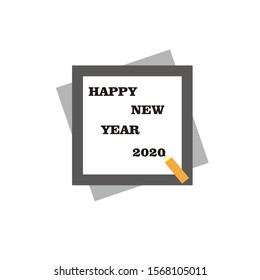 A simple background design with a new year's theme or new year's greeting card