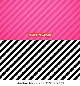 Simple background. Diagonal stripes pattern over pink background. Vector illustration