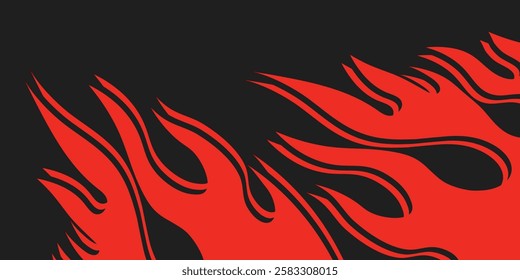 Simple background with fire pattern