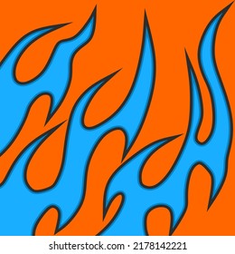 Simple background with flame pattern