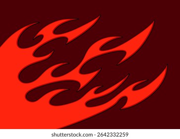 Fundo simples com padrão de chama
