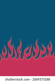 Simple background with flame pattern and some copy space area
