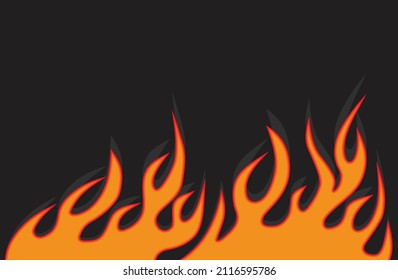 Simple background with flame pattern and some copy space area