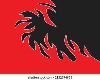 Fondo simple con patrón de llama y un área de copia