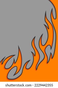 Simple background with flame pattern and with some copy space area
