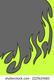 Simple background with flame pattern and with some copy space area