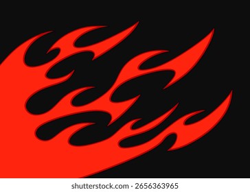 Fundo simples com padrão de chama e com alguma área de espaço de cópia