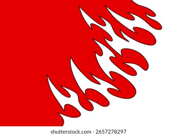 Simple background with flame pattern and with some copy space area