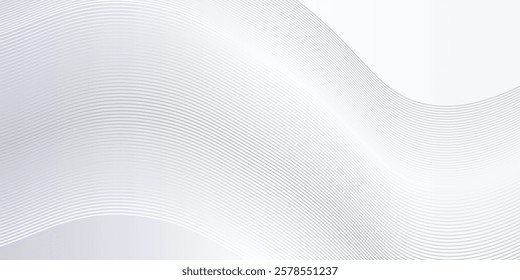 Simple background with flowing lines. Digital future technology concept lines modern