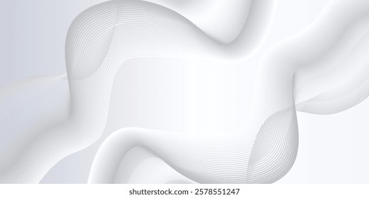 Simple background with flowing lines. Digital future technology concept lines modern simple abstract design