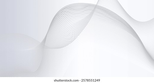 Simple background with flowing lines. Digital future technology concept lines modern simple abstract