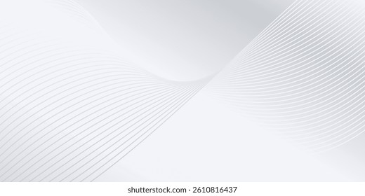 Simple background with flowing lines. Digital future technology abstract modern art simple