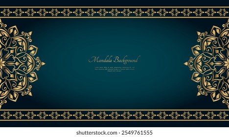 Fundo simples com ornamento mandala de ouro