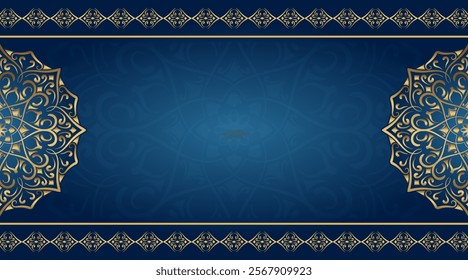 Simple background with gold mandala ornament