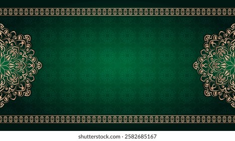 Simple background with gold mandala ornament