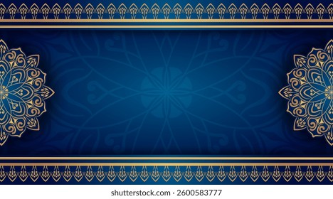Simple background with gold mandala ornament