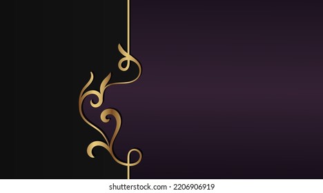 fondo simple con borde dorado