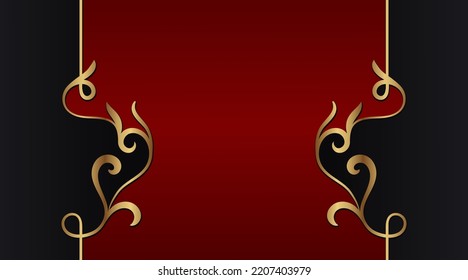 fondo simple con borde dorado