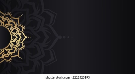 simple background with gold ornament border