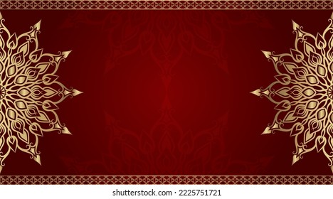 simple background with gold ornament border