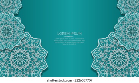 simple background with gold ornament border