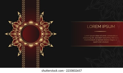 simple background with gold ornament border
