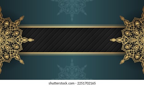 simple background with gold ornament border