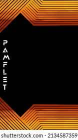 simple background with gradient color shades with black background, pamphlets, banners