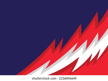 Simple background with gradient and colorful zigzag pattern and with some copy space area