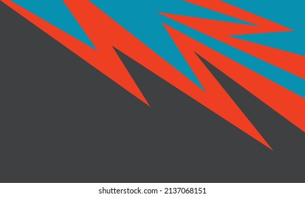Simple background with gradient and colorful zigzag pattern and with some copy space area