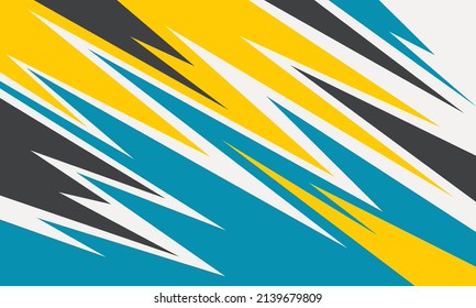 Simple background with gradient and colorful zigzag pattern
