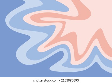 Simple background with gradient cute wavy line pattern