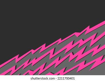 Simple background with gradient jagged lines pattern and with some copy space area