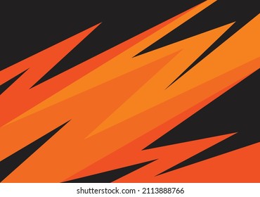 Simple background with gradient orange color zigzag pattern and some copy space area