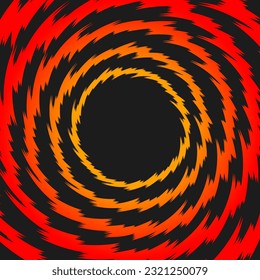 Simple background with gradient spiral spikes pattern and with some copy space area